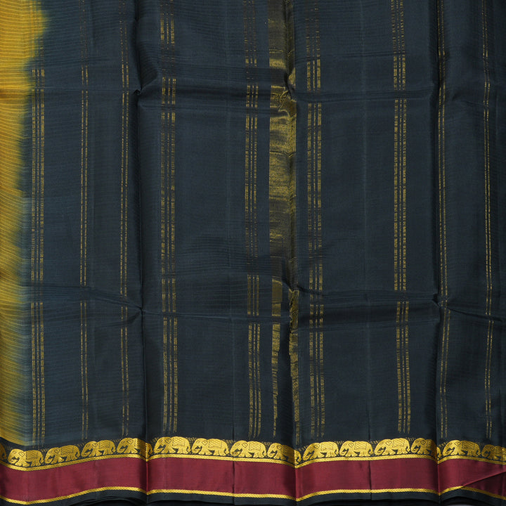 Hayagrivas Handloom Honey Mustard Kanjivaram Silk Saree KSBE101B1-2