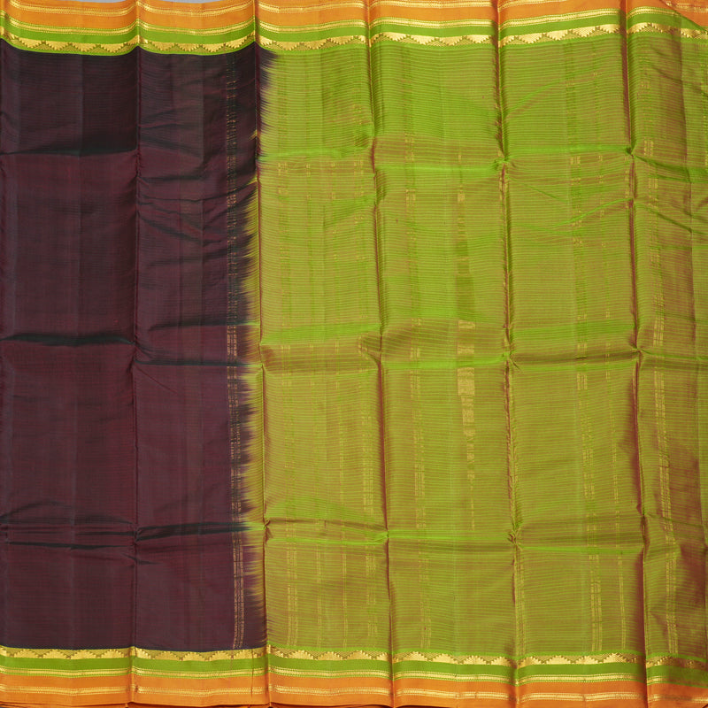 Hayagrivas Handloom Wine Maroon Kanjivaram Silk Saree KSBE101B1-30