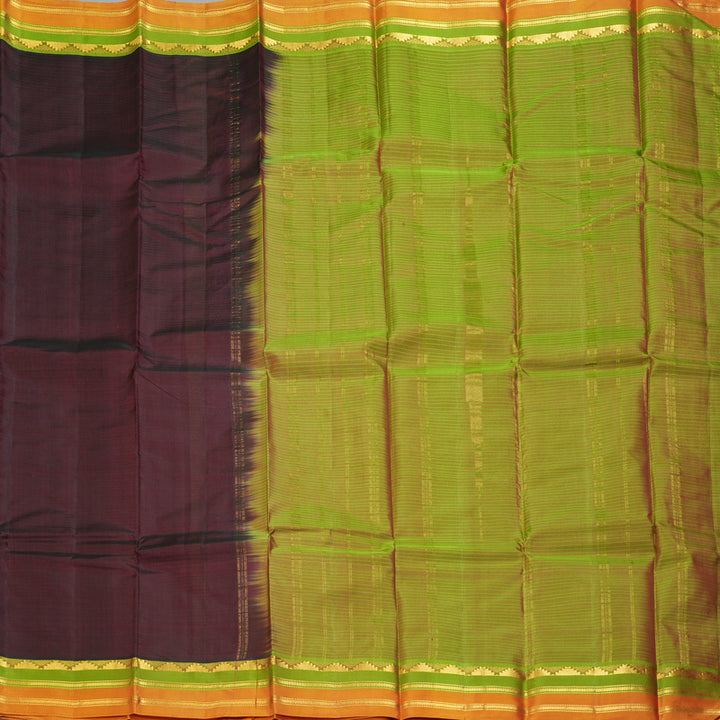 Hayagrivas Handloom Wine Maroon Kanjivaram Silk Saree KSBE101B1-30