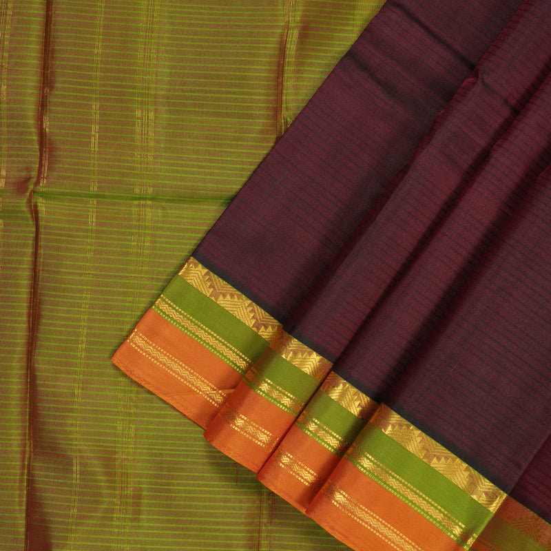 Hayagrivas Handloom Wine Maroon Kanjivaram Silk Saree KSBE101B1-30