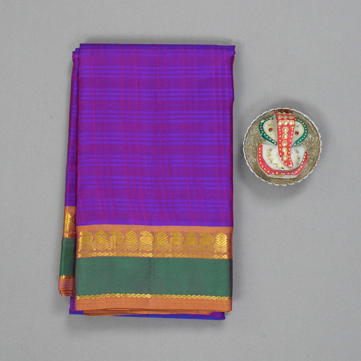 Hayagrivas Handloom Purple Kanjivaram Silk Saree KSBE101B2-5