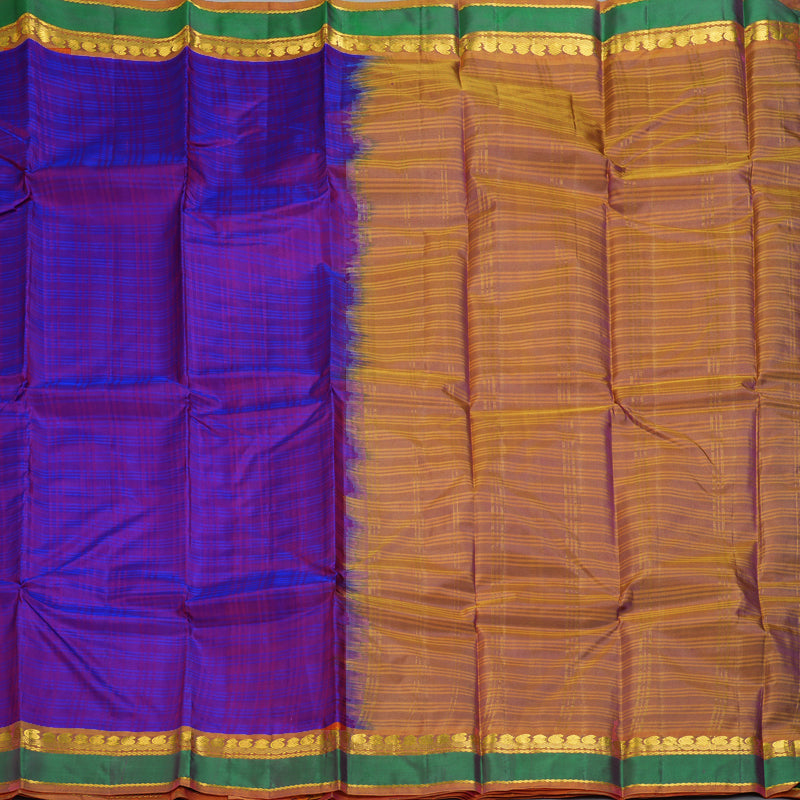 Hayagrivas Handloom Purple Kanjivaram Silk Saree KSBE101B2-5