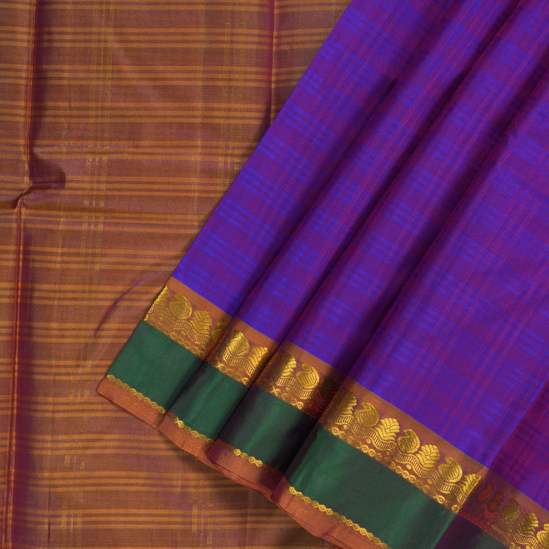 Hayagrivas Handloom Purple Kanjivaram Silk Saree KSBE101B2-5
