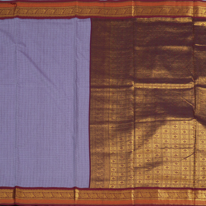 Hayagrivas Lavendar Ten Yards Semi Silk Saree KSBE106B14-1