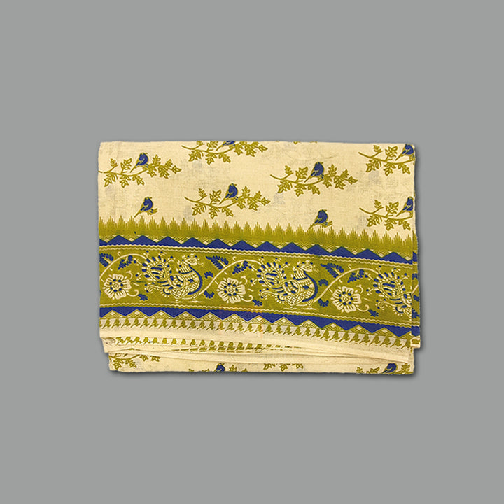Hayagrivas Sandal Kalamkari Cotton Saree KSBE107B1-21