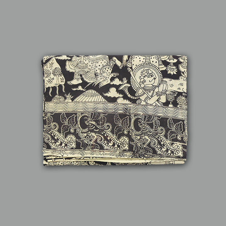 Hayagrivas Sandal Kalamkari Cotton Saree KSBE107B1-41