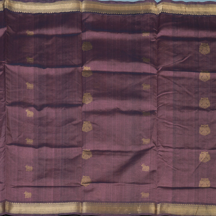 Hayagrivas Lavendar-Pink Kanchi Silk Cotton Saree KSBE107B10-1