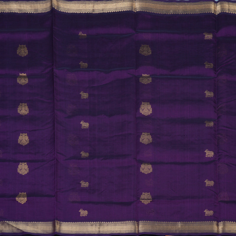 Hayagrivas Purple Kanchi Silk Cotton Saree KSBE107B10-2