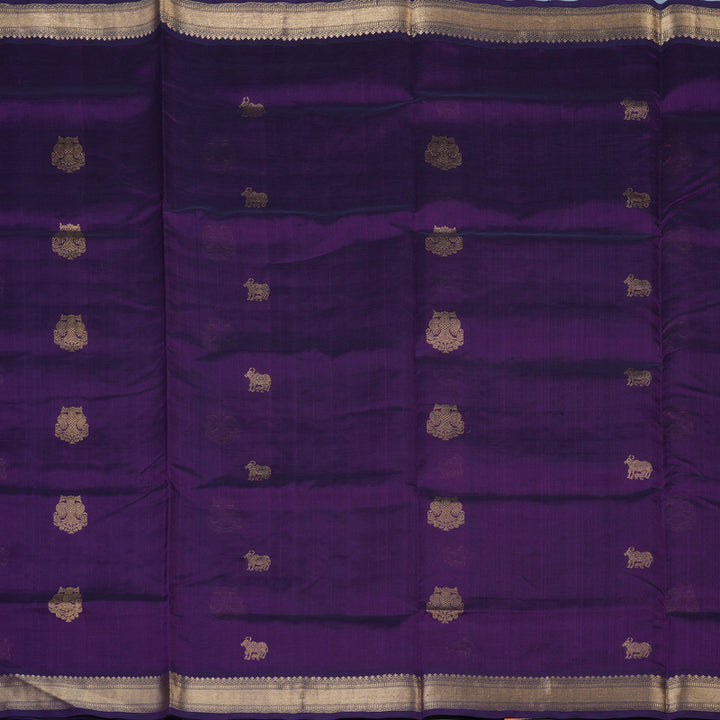 Hayagrivas Purple Kanchi Silk Cotton Saree KSBE107B10-2