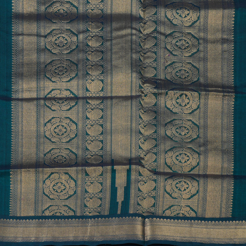 Hayagrivas Rama Blue Kanchi Silk Cotton Saree KSBE107B10-3