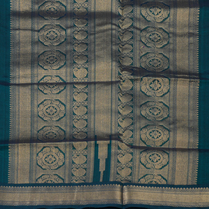 Hayagrivas Rama Blue Kanchi Silk Cotton Saree KSBE107B10-3