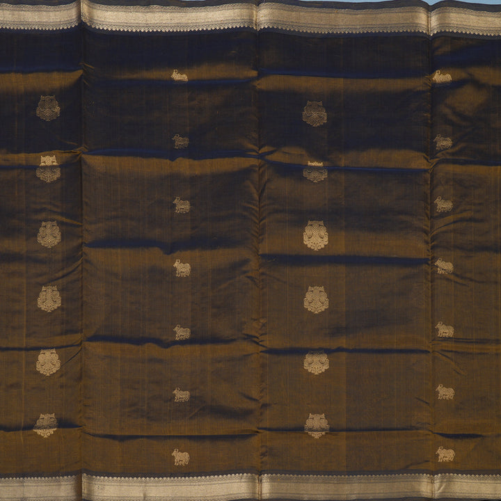 Hayagrivas Mehandi Green Kanchi Silk Cotton Saree KSBE107B10-4