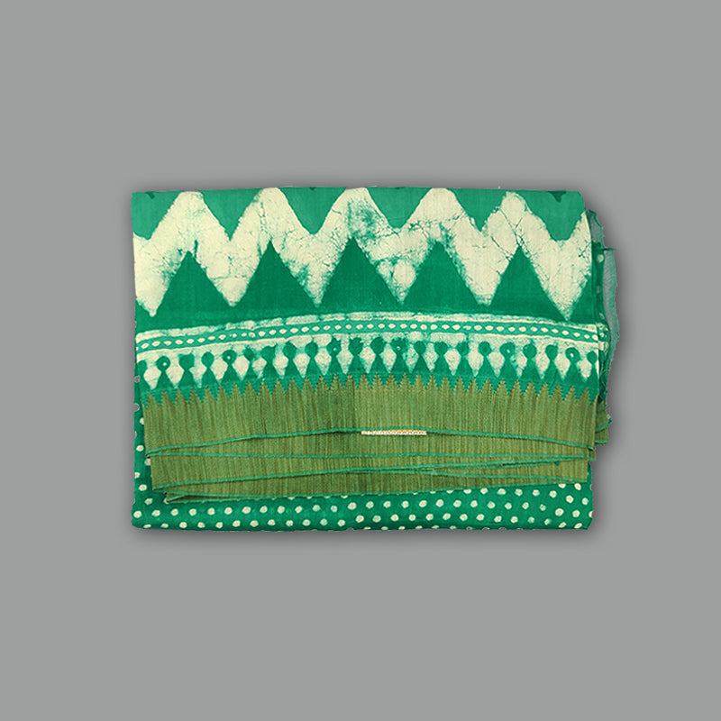 Hayagrivas Sea Green Pure Chanderi Cotton Saree KSBE107B7-13