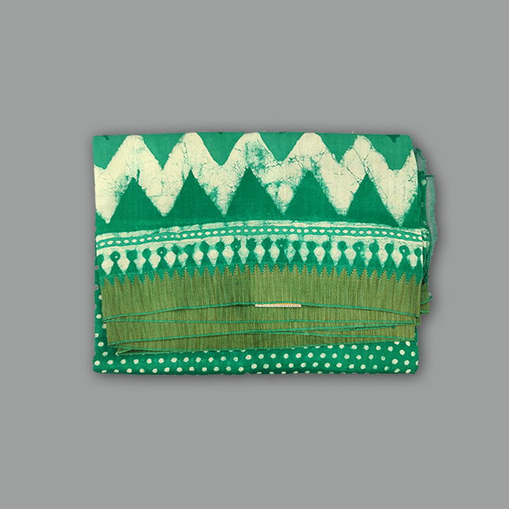 Hayagrivas Sea Green Pure Chanderi Cotton Saree KSBE107B7-13
