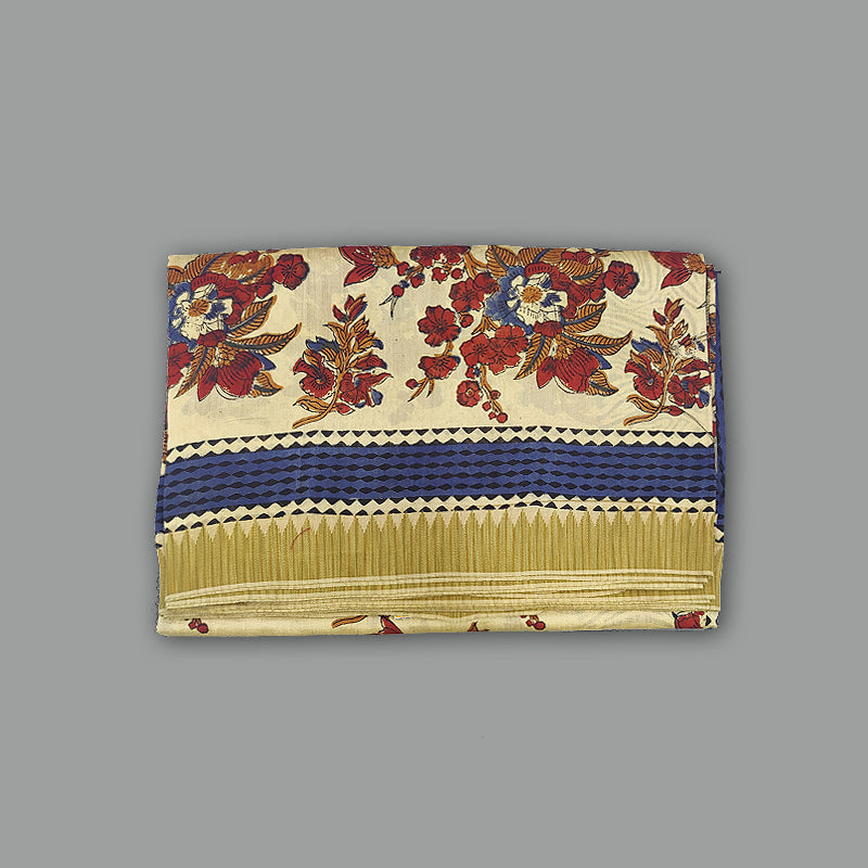 Hayagrivas Sandal Pure Chanderi Cotton Saree KSBE107B7-3