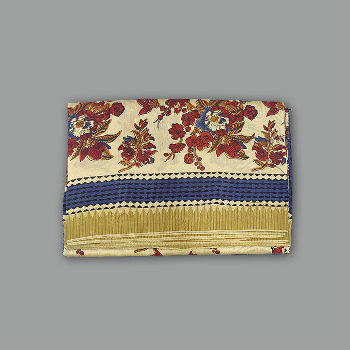 Hayagrivas Sandal Pure Chanderi Cotton Saree KSBE107B7-3
