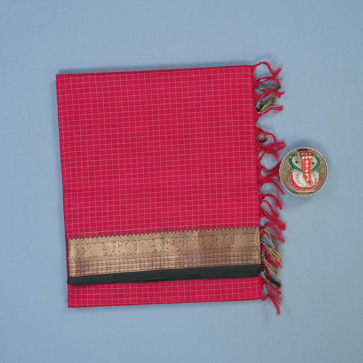 Hayagrivas Pink Kanchi Silk Cotton Saree KSBE107B8-3