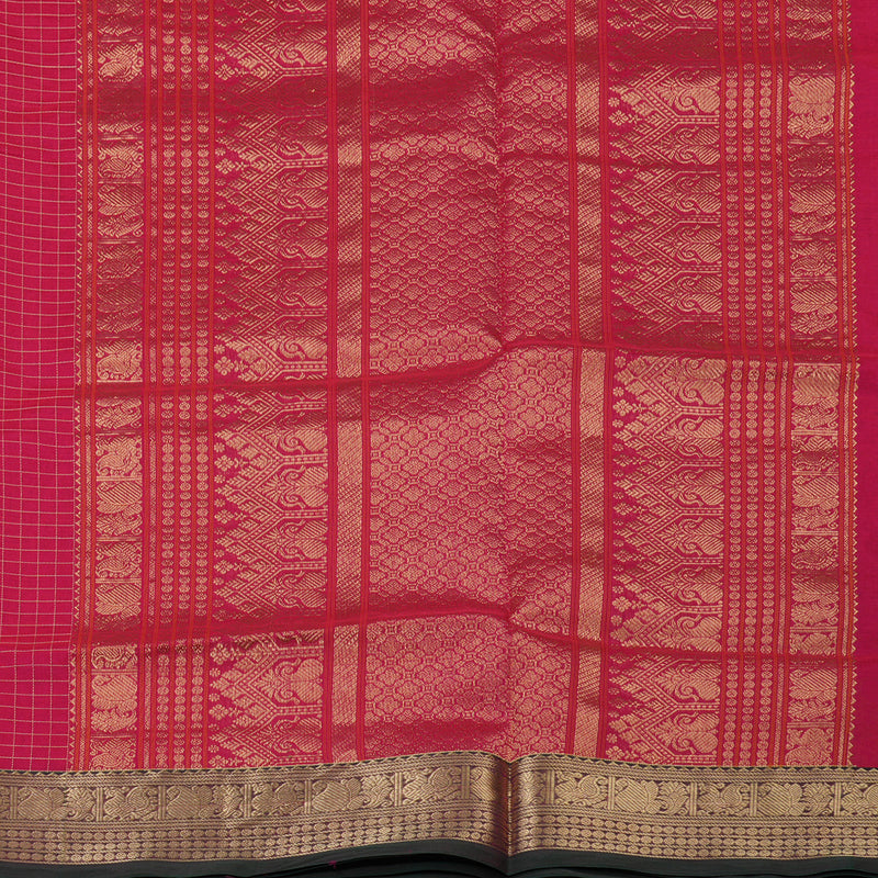 Hayagrivas Pink Kanchi Silk Cotton Saree KSBE107B8-3