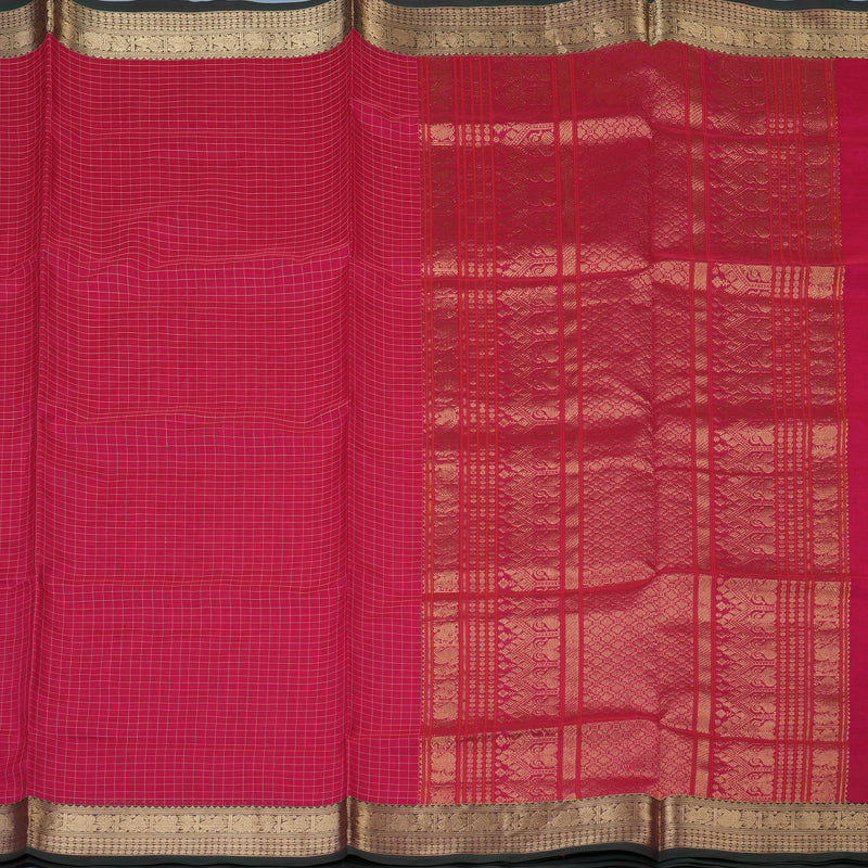 Hayagrivas Pink Kanchi Silk Cotton Saree KSBE107B8-3