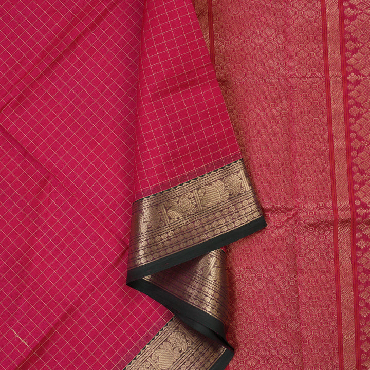 Hayagrivas Pink Kanchi Silk Cotton Saree KSBE107B8-3