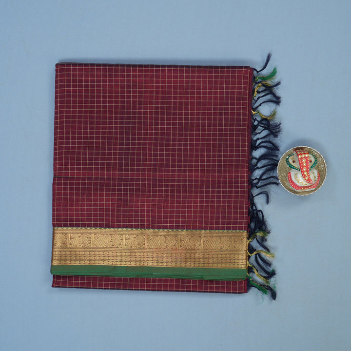 Hayagrivas Maroon Kanchi Silk Cotton Saree KSBE107B8-4