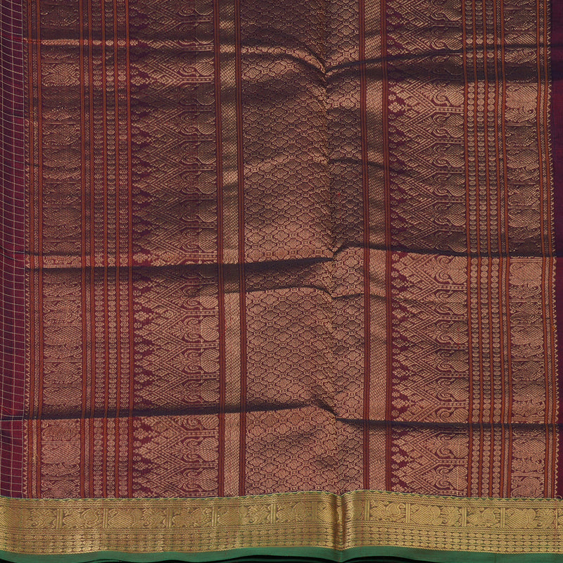 Hayagrivas Maroon Kanchi Silk Cotton Saree KSBE107B8-4