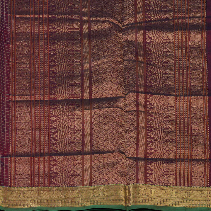 Hayagrivas Maroon Kanchi Silk Cotton Saree KSBE107B8-4