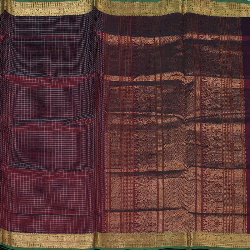 Hayagrivas Maroon Kanchi Silk Cotton Saree KSBE107B8-4