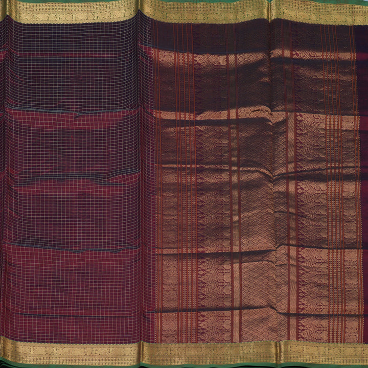 Hayagrivas Maroon Kanchi Silk Cotton Saree KSBE107B8-4