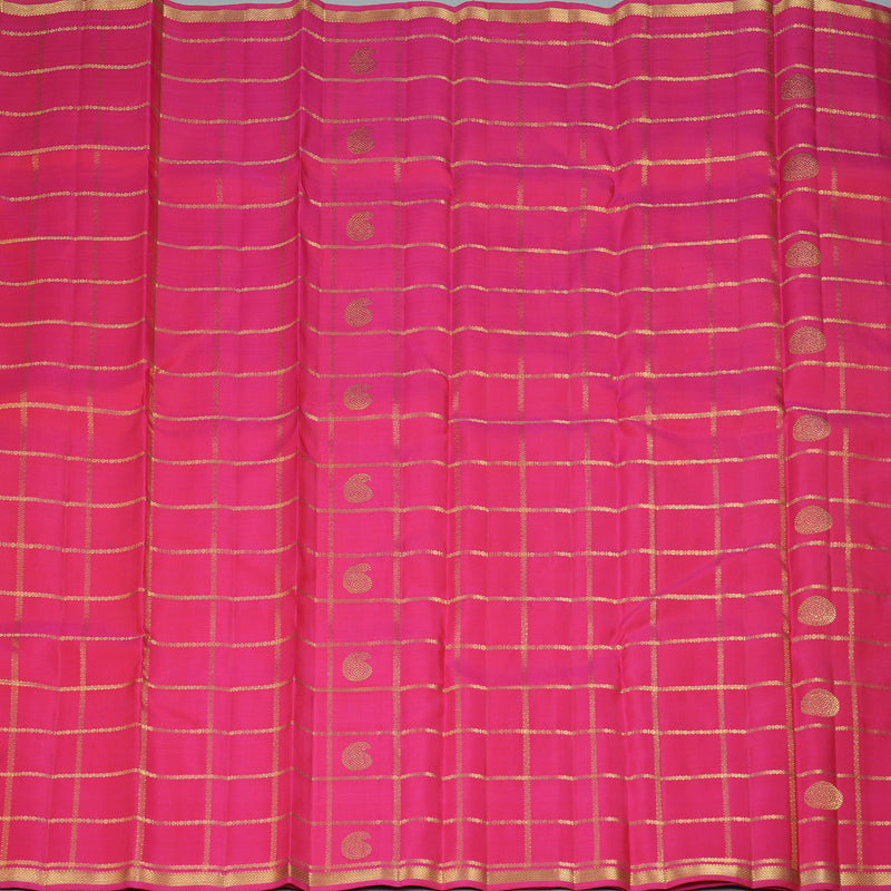 Hayagrivas Handloom Pink Kanjivaram Silk Saree KSBE109C2-1
