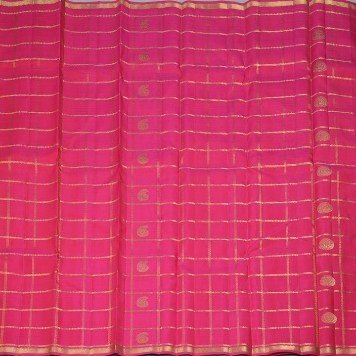 Hayagrivas Handloom Pink Kanjivaram Silk Saree KSBE109C2-1