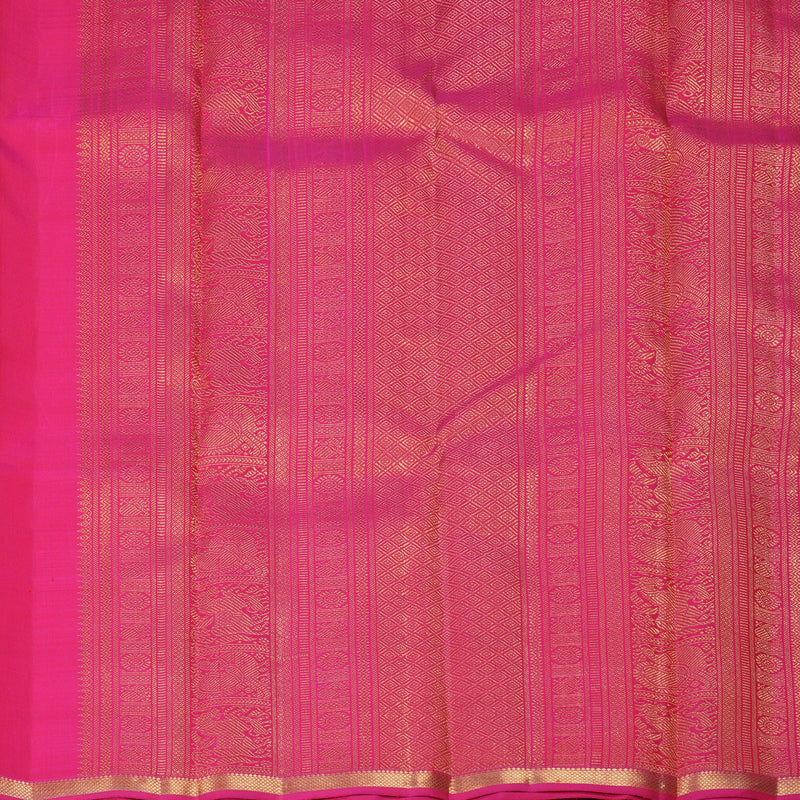 Hayagrivas Handloom Pink Kanjivaram Silk Saree KSBE109C2-1