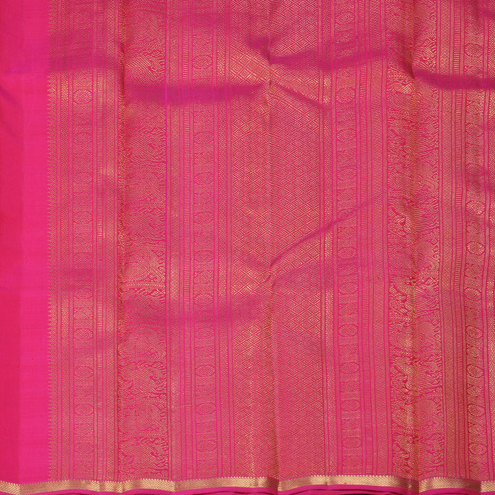 Hayagrivas Handloom Pink Kanjivaram Silk Saree KSBE109C2-1