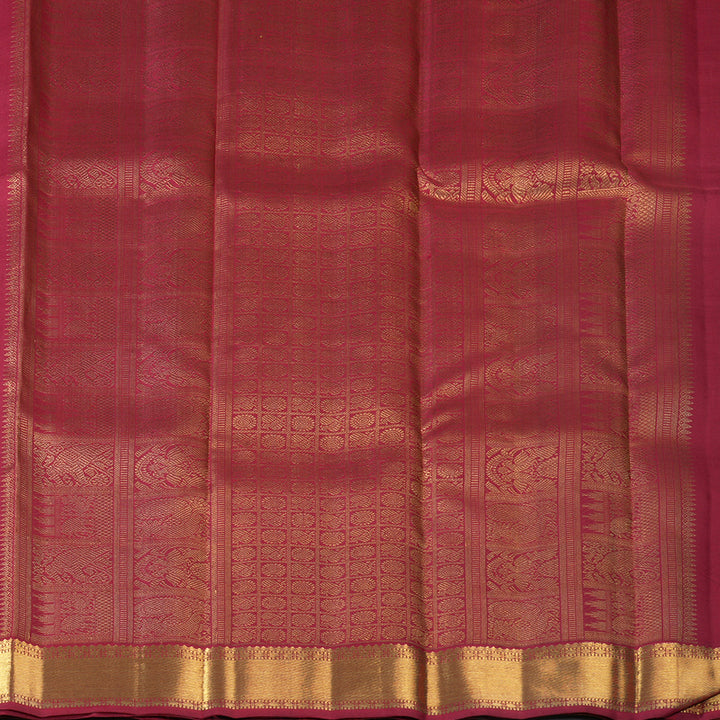 Hayagrivas Handloom Multicolour Checks Kanjivaram Silk Saree KSBE109C4-1