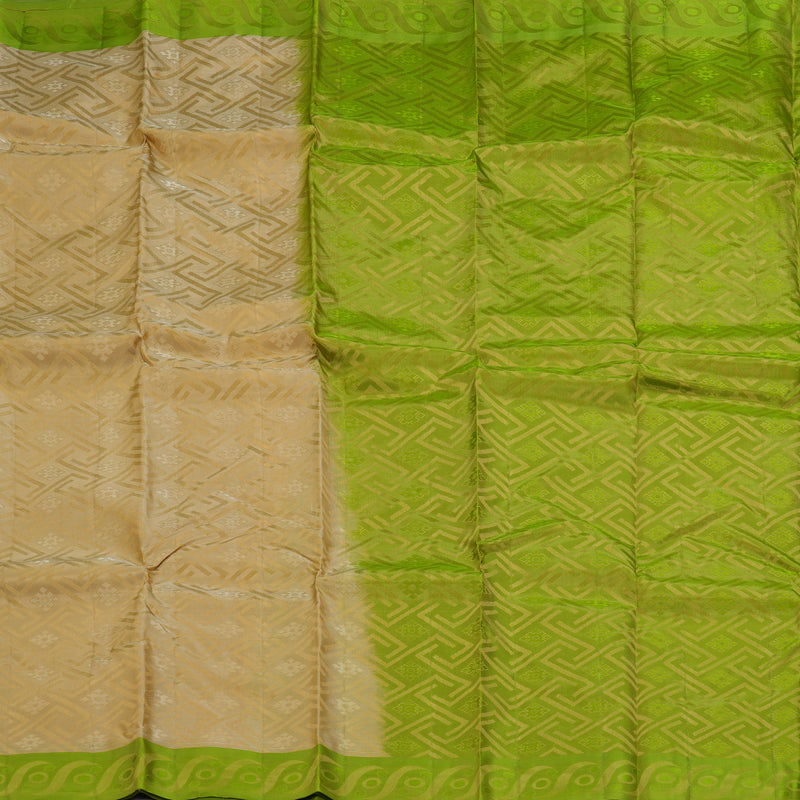 Hayagrivas Handloom Khaki Brown Kanjivaram Silk Saree KSBE112C1-14