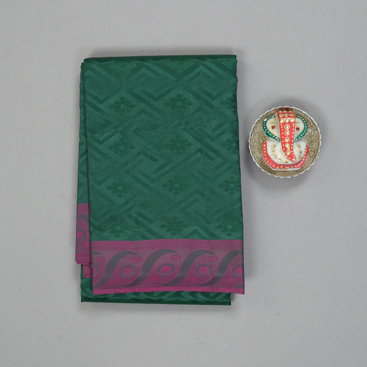Hayagrivas Handloom Bottle Green Kanjivaram Silk Saree KSBE112C1-30