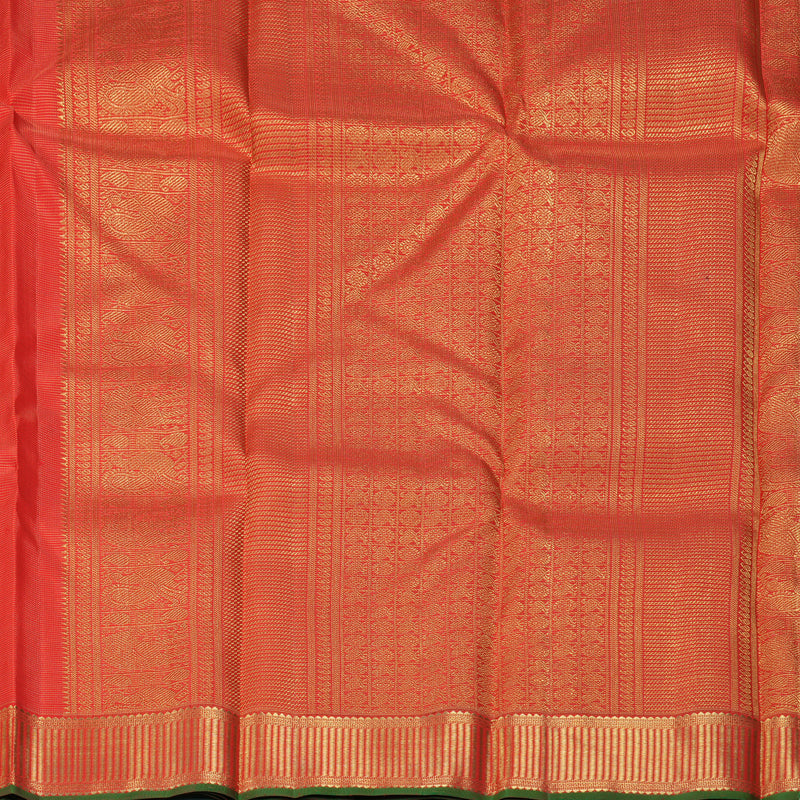 Hayagrivas Handloom Red Kanjivaram Silk Saree KSBE114C2-1