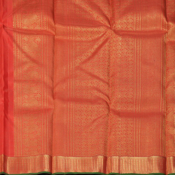 Hayagrivas Handloom Red Kanjivaram Silk Saree KSBE114C2-1
