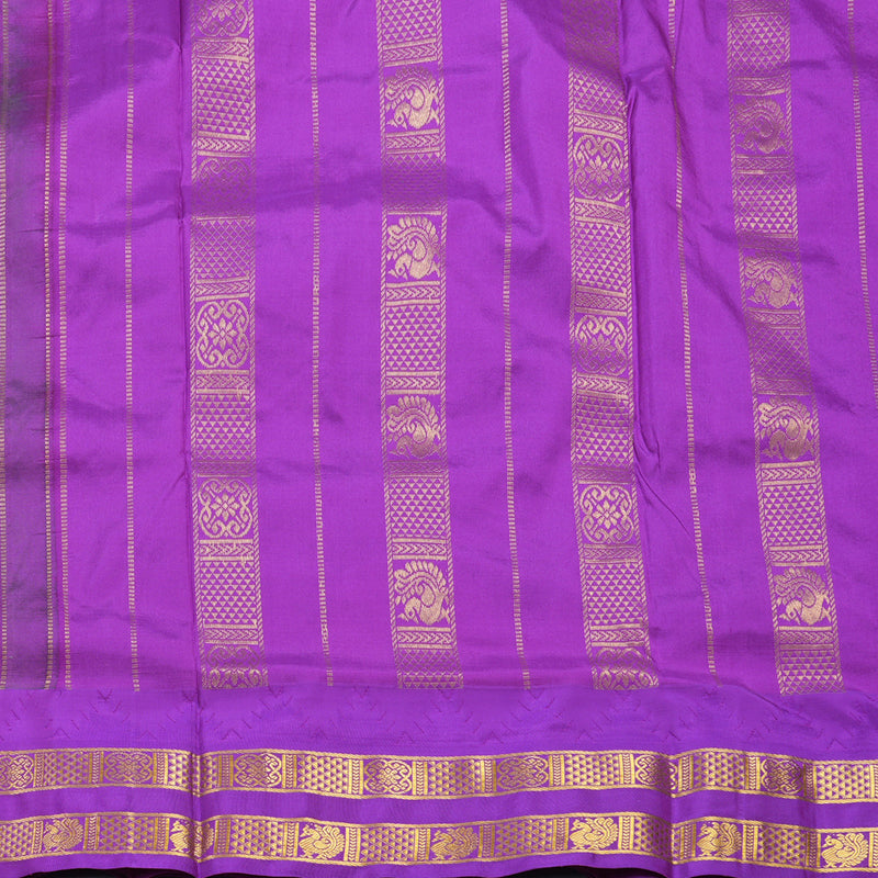 Hayagrivas Handloom Bottle Green Ten Yards Silk Saree KSBE117C3-5