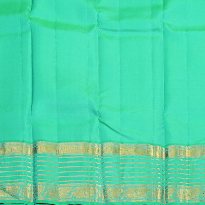 Hayagrivas Handloom Pink Kanjivaram Silk Saree with Aqua Green Border KSBE121C4-14
