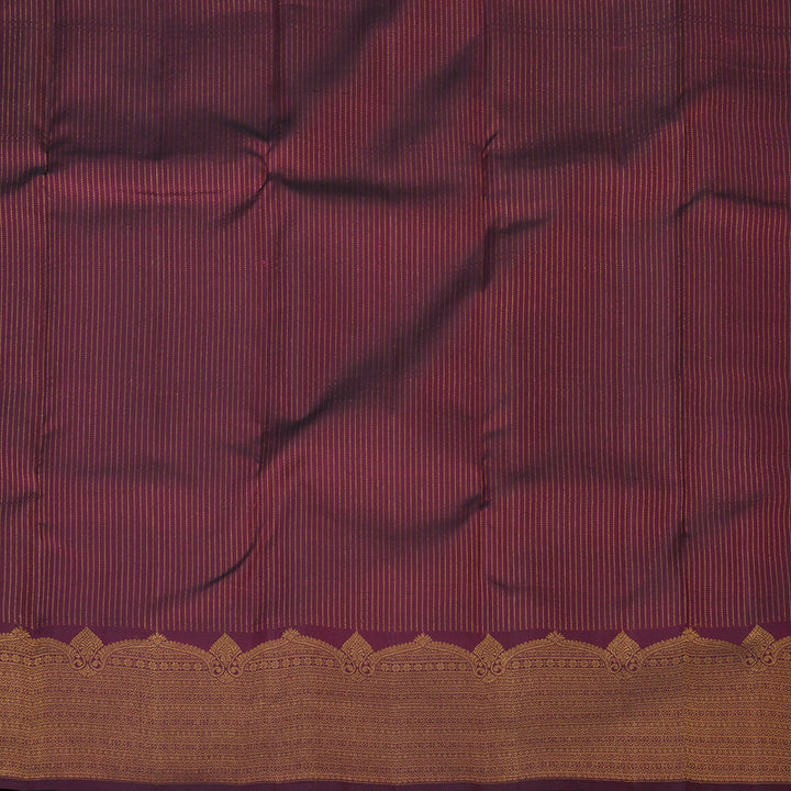 Hayagrivas Handloom Bottle Green Kanjivaram Silk Saree with Wine Border KSBE121C4-17