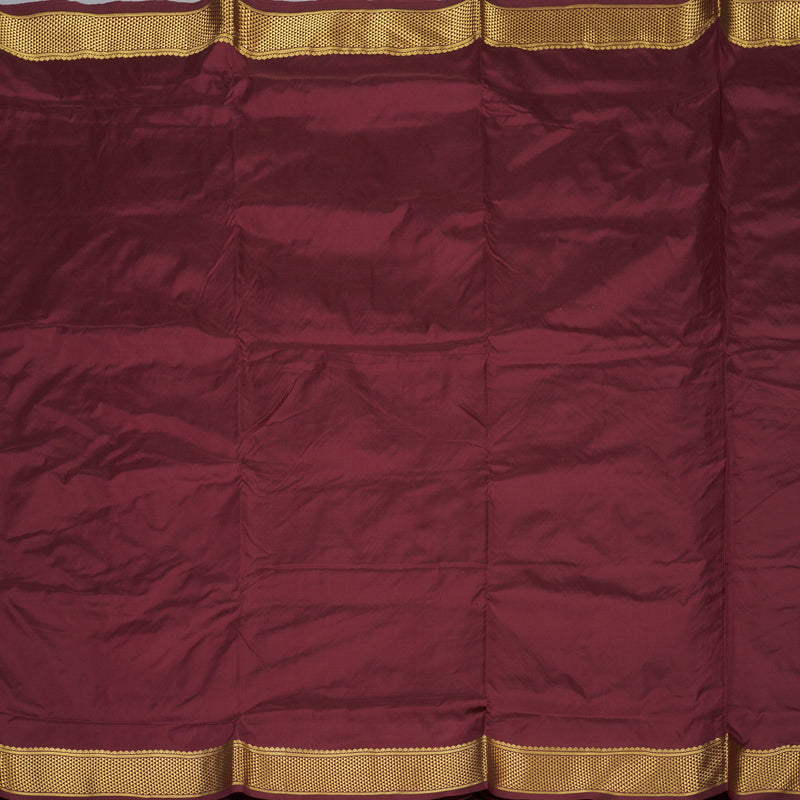 Hayagrivas Handloom Maroon Ten Yards Silk Saree KSBE122C3-1
