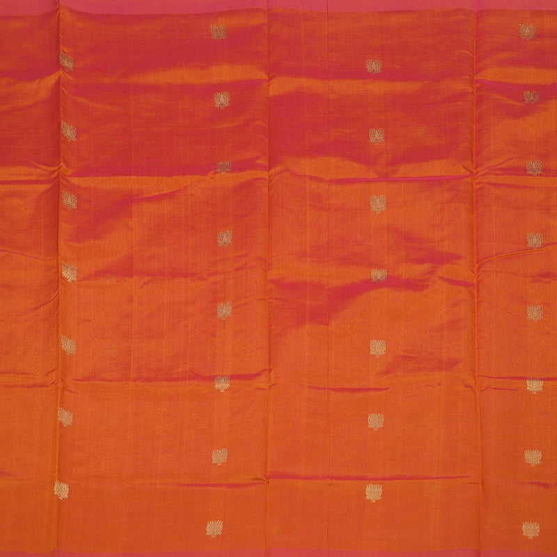 Hayagrivas Golden Orange Kanchi Silk Cotton Saree KSBE124C1-1