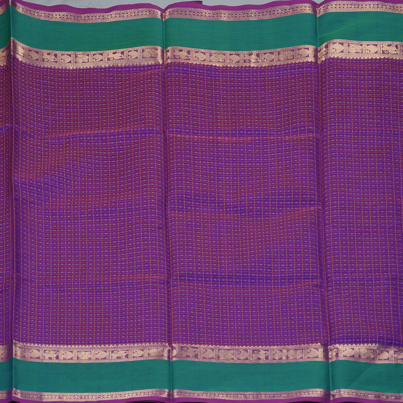 Hayagrivas Purple Kanchi Silk Cotton Saree KSBE124C10-10