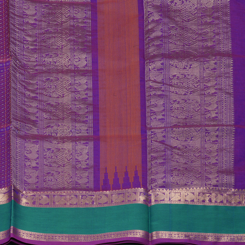 Hayagrivas Purple Kanchi Silk Cotton Saree KSBE124C10-10