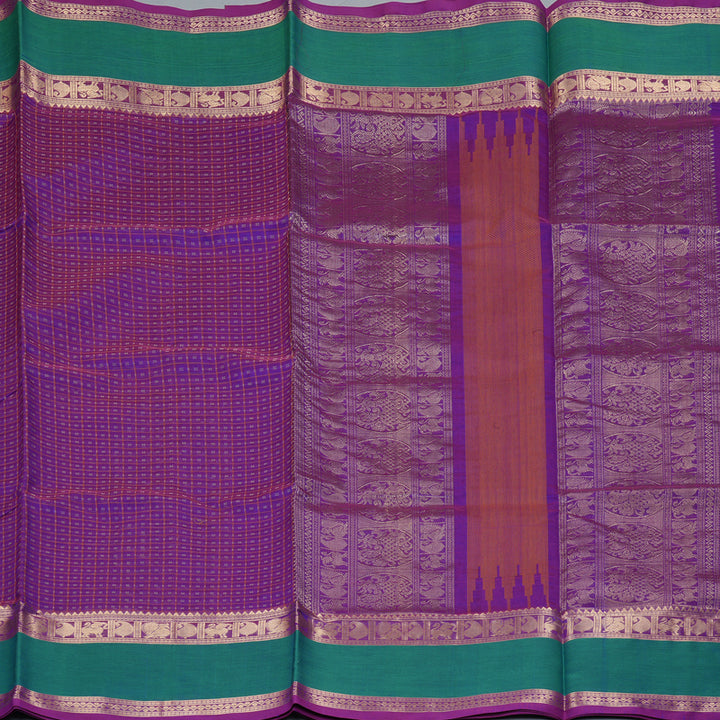 Hayagrivas Purple Kanchi Silk Cotton Saree KSBE124C10-10