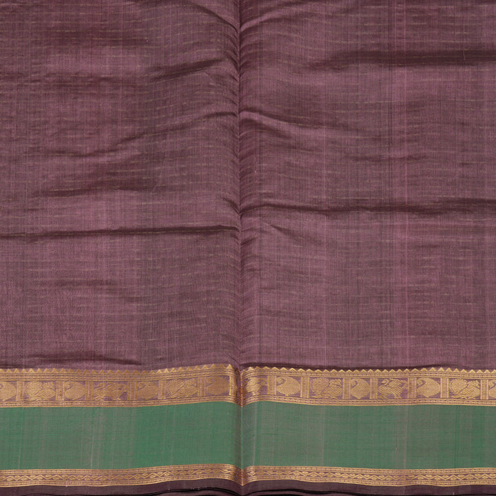 Hayagrivas Dark Mauve Kanchi Silk Cotton Saree KSBE124C10-6