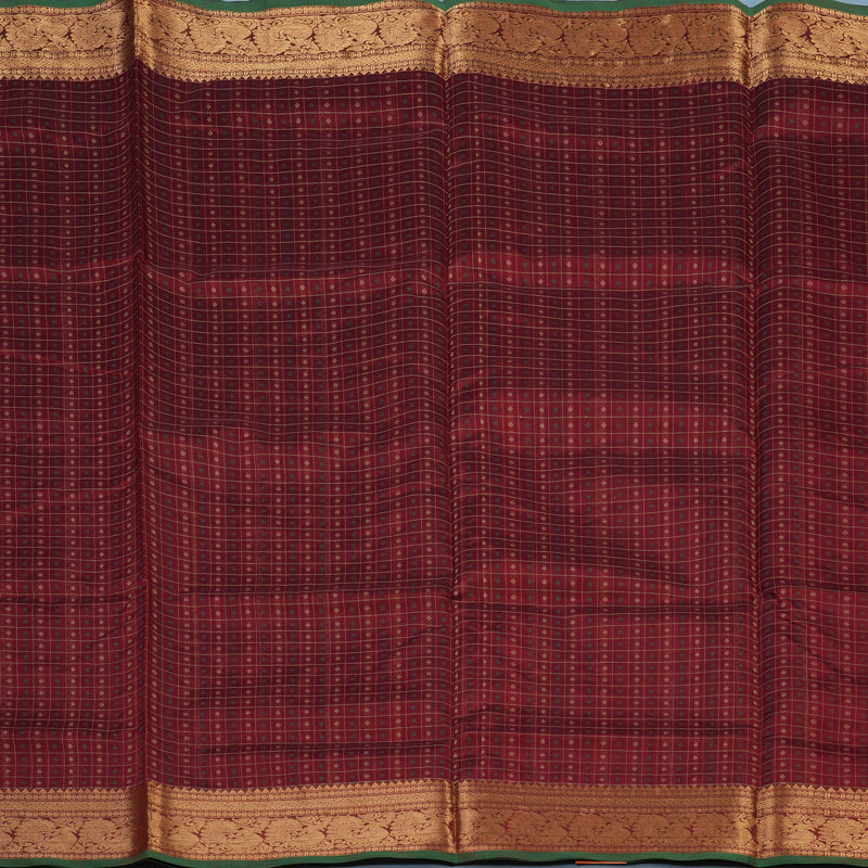 Hayagrivas Maroon Kanchi Silk Cotton Saree KSBE124C10-8