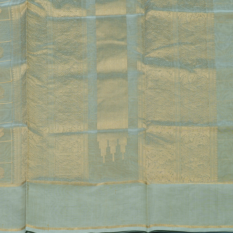 Hayagrivas Powder Blue Kanchi Silk Cotton Saree KSBE124C11-11