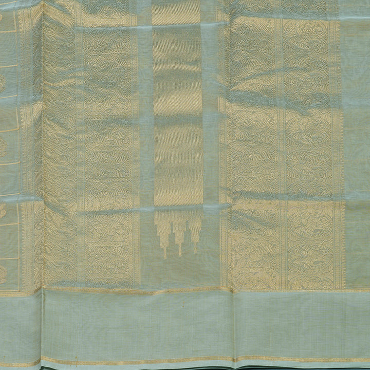 Hayagrivas Powder Blue Kanchi Silk Cotton Saree KSBE124C11-11